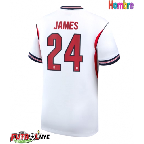 Camiseta Inglaterra Reece James #24 Primera Equipación Mundial 2026 manga corta